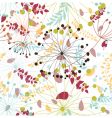 floral background vector image vector image