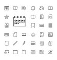 33 page icons vector image vector image