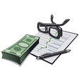 accounting money vector image vector image