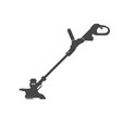 string trimmer cut grass and weeds icon vector image