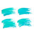 abstract watercolor blue brush strokes isolated vector image vector image