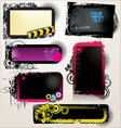 grunge banners vector image vector image
