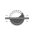 saw blade isolated on white background vector image vector image