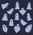 set of ghosts vector image