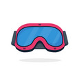 ski or snowboarding goggles isolated vector image