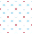 a graphic endless pattern with marine theme vector image