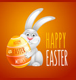happy easter greeting vector image vector image