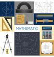 mathematics science concept vector image