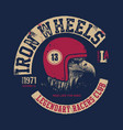motor eagle vintage design biker vector image
