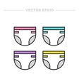 baby diaper icon vector image