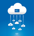 cloud graph vector image vector image
