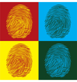 finger print vector image vector image