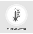 thermometer flat icon vector image vector image