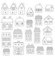 house digital stamps vector image vector image