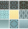 retro wallpaper set vector image vector image