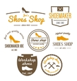 set of vintage logo badge emblem or logotype vector image