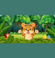 tiger in the forest vector image