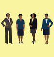 black businesswomen vector image vector image