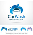car wash logo template vector image vector image