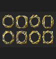 golden glass frames vector image vector image