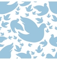 dove seamless pattern vector image