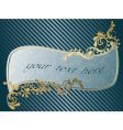 wavy vintage victorian frame vector image vector image