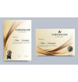 certificate template vector image