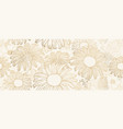 luxury lotus background golden line arts vector image vector image