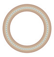 round ethnic frame decorative circle border vector image vector image