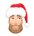 head man in hat vector image vector image