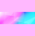 pastel pink and blue modern abstract wide banner vector image