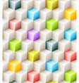 geometric seamless pattern with bright colored vector image vector image