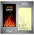 set of creative business cards vector image