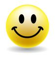 a happy smiley face button vector image