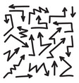 set arrows vector image vector image