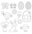 easter digital stamps vector image vector image
