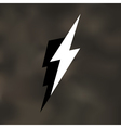 lightning bolt icon mesh vector image