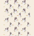 pelican seamless pattern vector image vector image