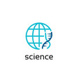 global science logo design vector image vector image