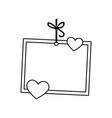 love card with hearts vector image