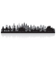 pune india city skyline silhouette vector image