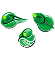 tennis sports icons vector image