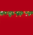 christmas background with tree and light vector image vector image