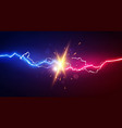 abstract electric lightning concept for battle vector image
