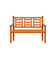 relax garden outdoor bench cartoon vector image vector image