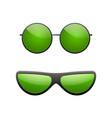 round sunglasses 3d set summer sunglass shade vector image