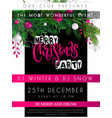 christmas party poster vector image