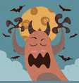monster boo - halloween vector image vector image