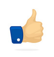 thumb up symbol like vector image vector image