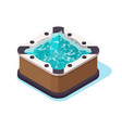 hot tub icon vector image vector image